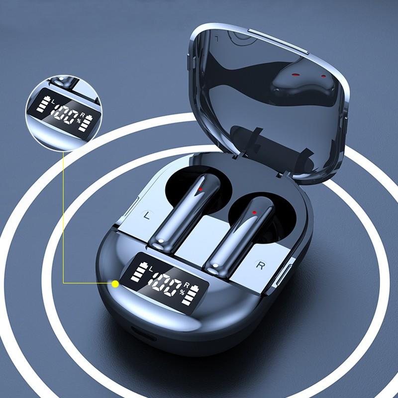 

K40 TWS Bluetooth наушники цифровой дисплей гарнитура с шумоподавлением наушники с микрофоном высококачественные стереозвуковые наушники чёрный