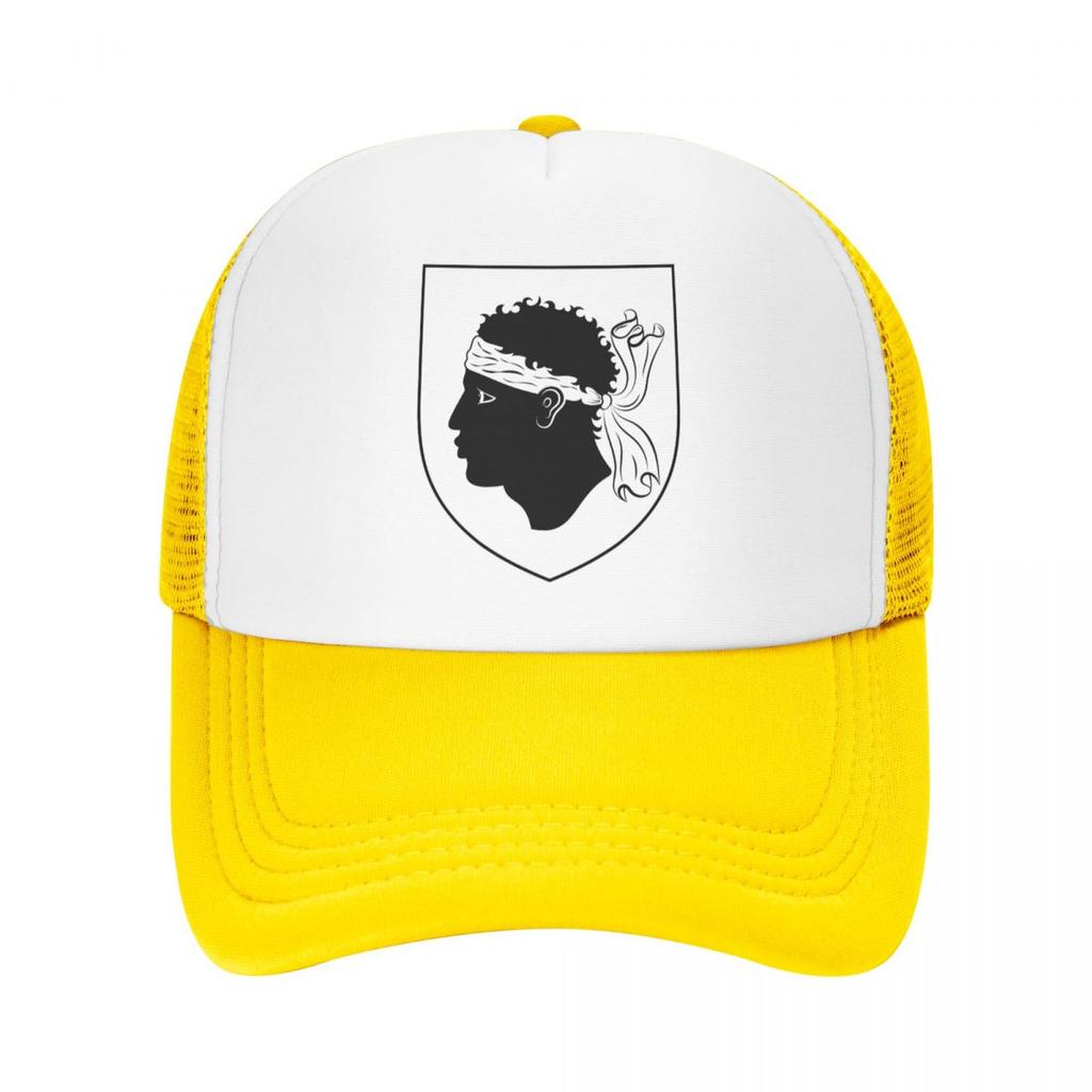 Individuelle Wappen von Korsika Baseballkappe Sonnenschutz Französischer Korsischer Stolz Trucker-Hut Herbst Personalisierte Papa-Hut