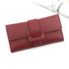 New Korean Style Women's Long Tri-fold Buckle Wallet & Clutch Coin Purse