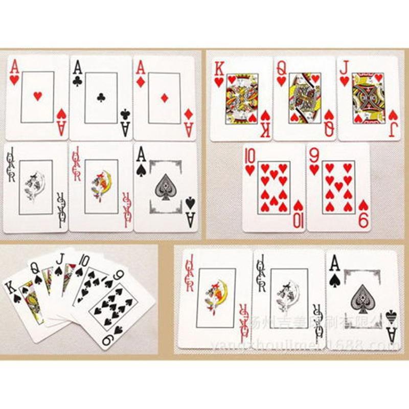 100% PLASTIC New Poker Size Good Playing Cards Excellent