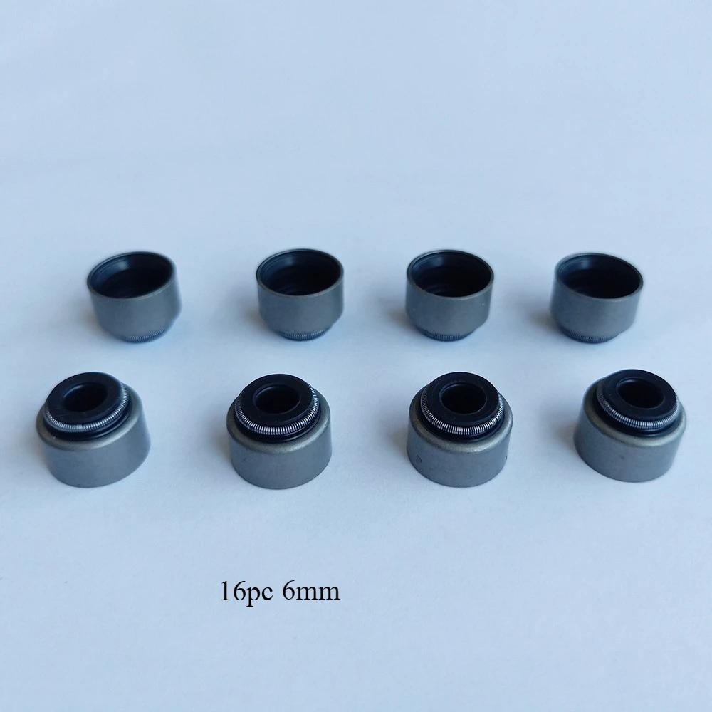 16pcs 3.5mm 4mm 4.5mm 5mm 6mm Motor Bike Engine Intake Exhaust Valve Stem Oil Seal For Honda For Yamaha For Suzuki For Kawasaki
