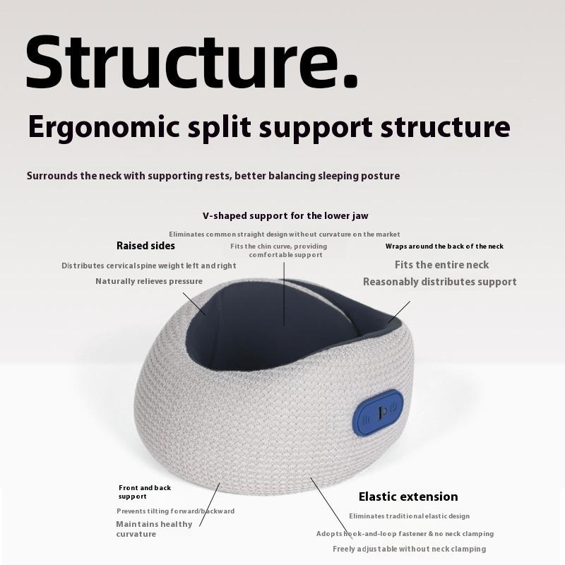 Multifunctional U-shaped Massage Pillow Travel Car Home Portable Memory Cotton Electric U-shaped Pillow