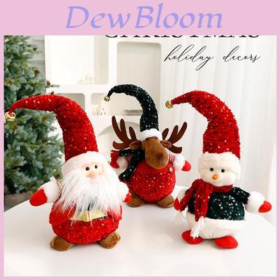 Christmassanta Snowman Reindeer Plush Figures For Holiday Decor And Gift Giving