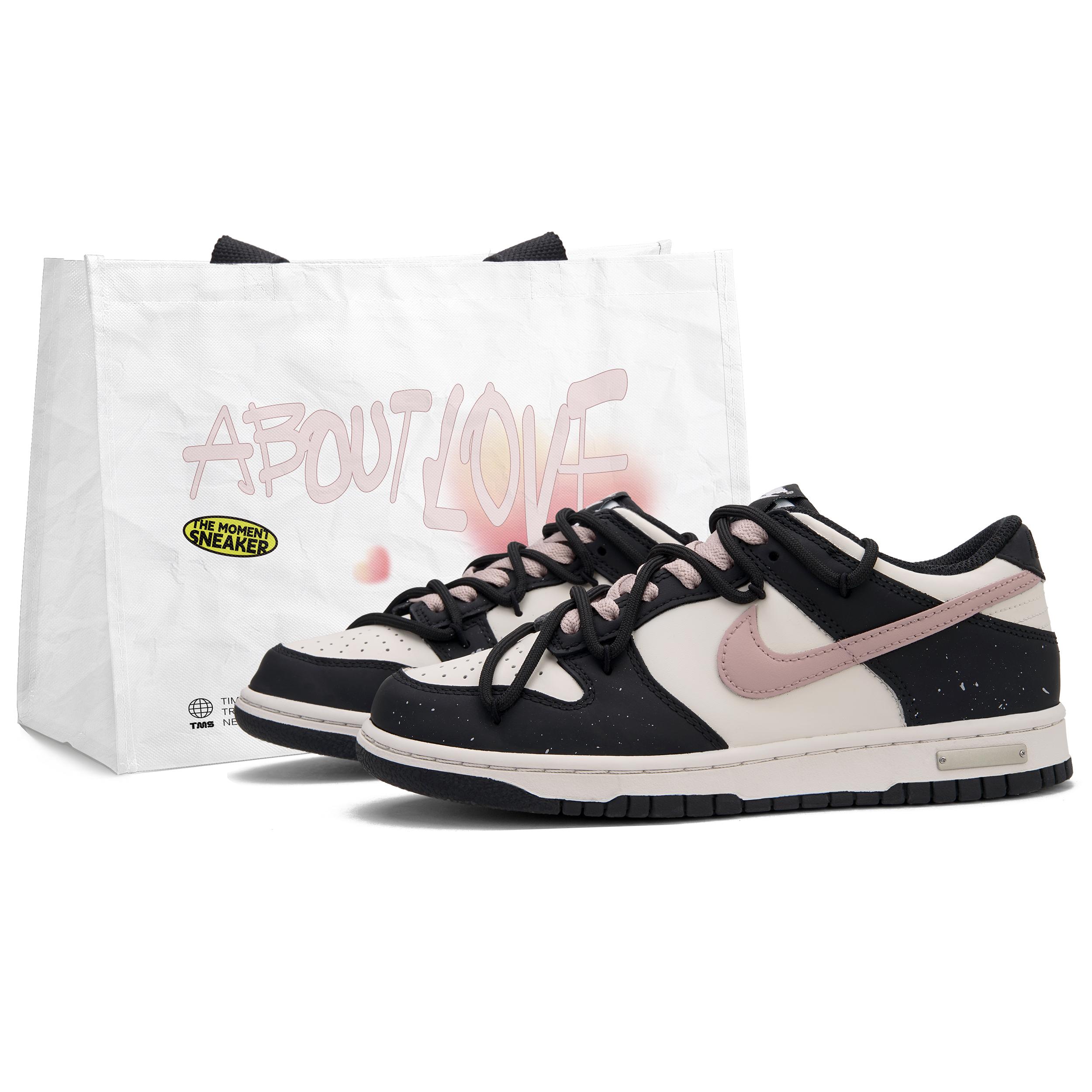 

Nike Dunk Berry Milk Tea 2.0 Low top Skateboard Shoes Men s Black White Pink HF5441-100(Team645-2.0) 43