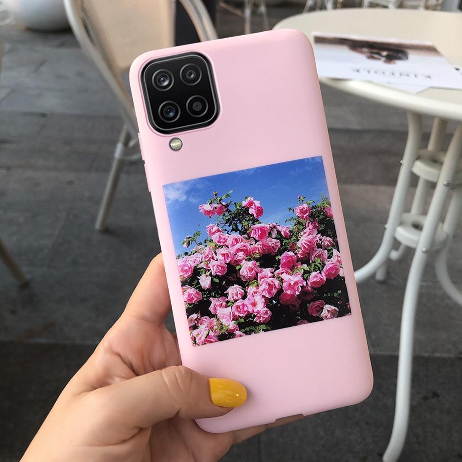 For Samsung Galaxy A12 Case Samsung A42 5G Lovely Heart Cover Back Fundas For Samsung A 12 SM-A125F SM-A426B A 42 5G Phone Cases