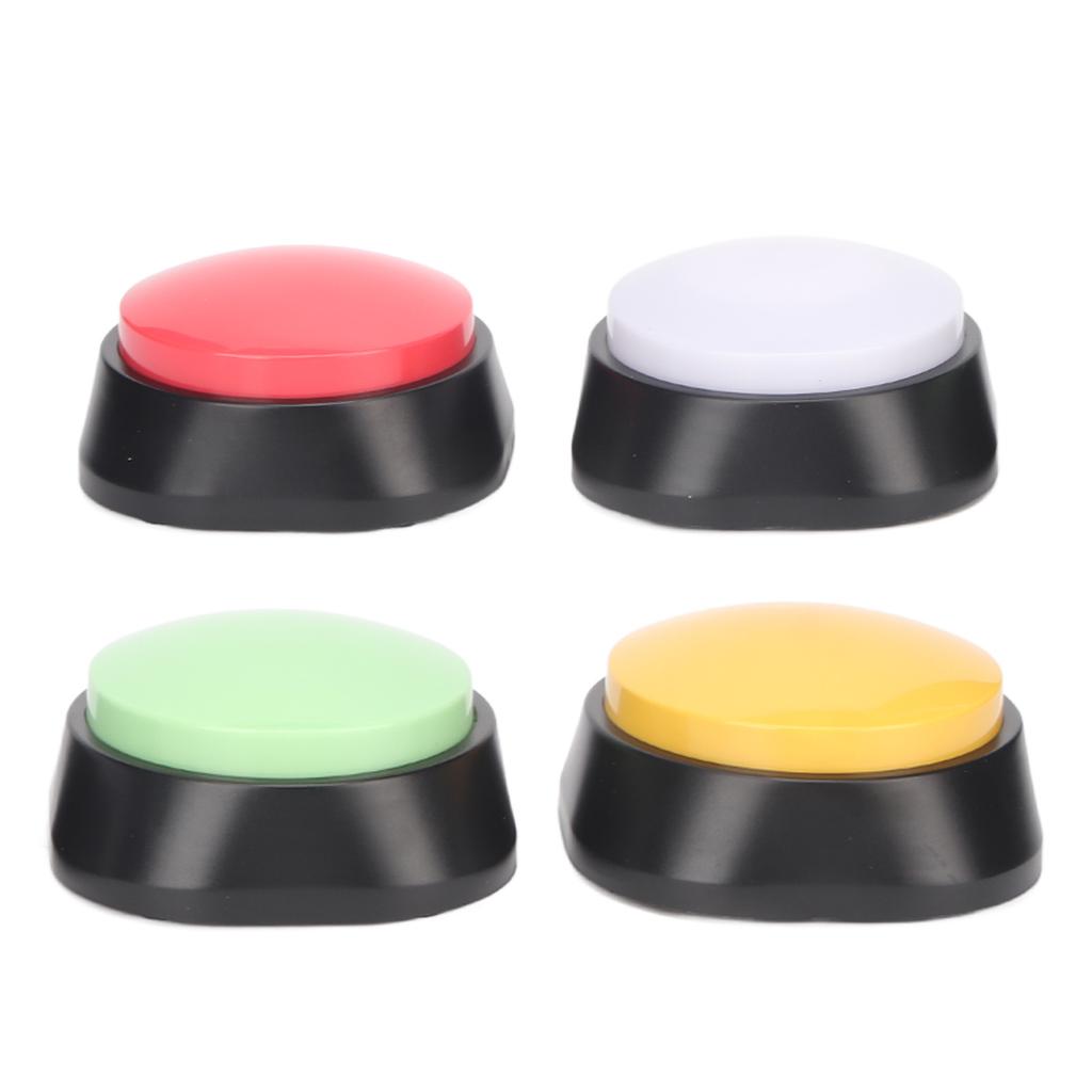 4Pcs Dog Buttons Assorted Colors 30s Recording Pet Training Widely Used Dog Talk Buttons for Cat Pet Training