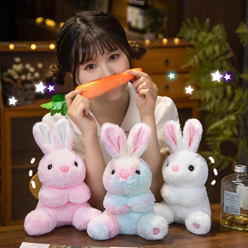 Creative Luminous Rabbit Plush Toy Night Light for Kids