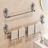 30-80cm Portasciugamani da Parete con Ventosa per Bagno Senza Foratura Estraibile Porta Asciugamani Accappatoio Cappotto Organizzatore per Bagno Cucina Scaffale Accessori