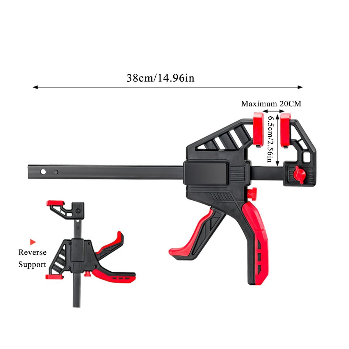 

8-дюймовые струбцины для деревообработки, 1 шт. Быстрозажимная струбцина, рычажная струбцина для работы одной рукой, маленькая струбцина для рукоделия 8 inches