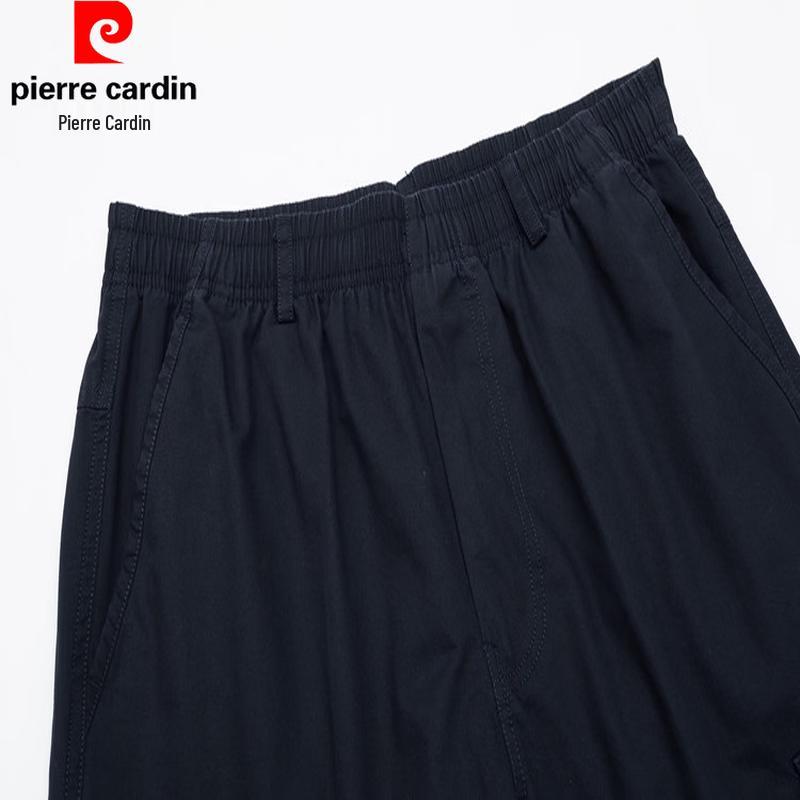 Pierre Cardin Men's Summer Cotton Breathable Multi-Pocket Cargo Shorts