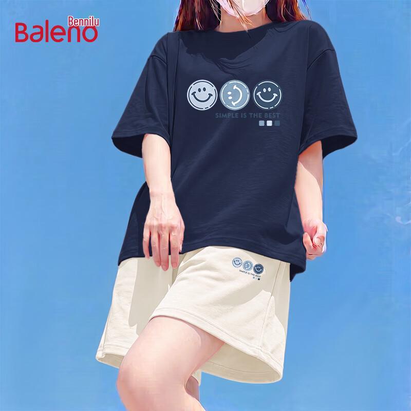 Baleno Women s Loose-Fit Short-Sleeve & Shorts Sport Set M