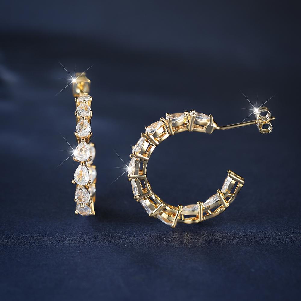 

Винтажные синие серьги-кольца C-образной формы для женщин, модные женские висячие серьги в стиле хип-хоп белый