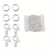 61Pcs/Set Alloy Bulk Link Chain With Jump Rings Lobster Clasps Necklace Chains For DIY Jewelry Making Supplie Necklaces Accessories