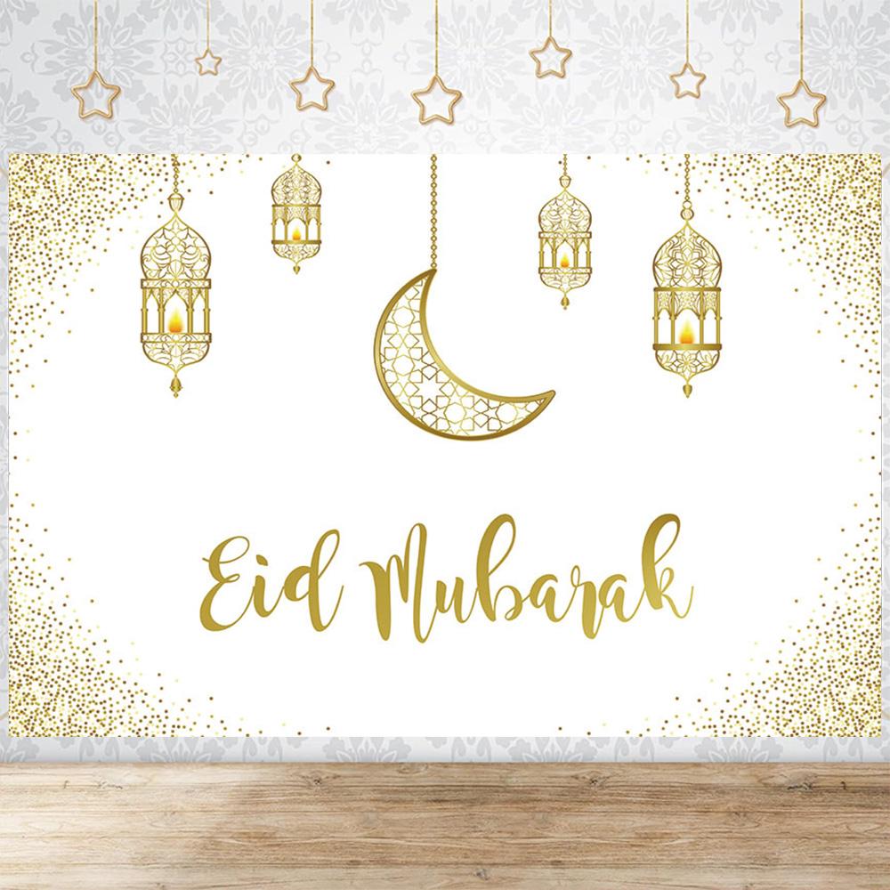 Eid Party Thema Traditioneller Hintergrund Ramadan Mubarak Dekorationen für Zuhause Islamisch Muslimisch Kareem Eid Al Adha Requisite Geschenk Poster