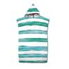 Striped Quick Drying Hooded Bathrobe For Swimming And Beach Vacation