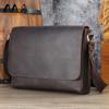 Men's Bag Men's Leather Crossbody Bag Large Capacity Shoulder Bag Men's Vintage Head Layer Cowhide Bag