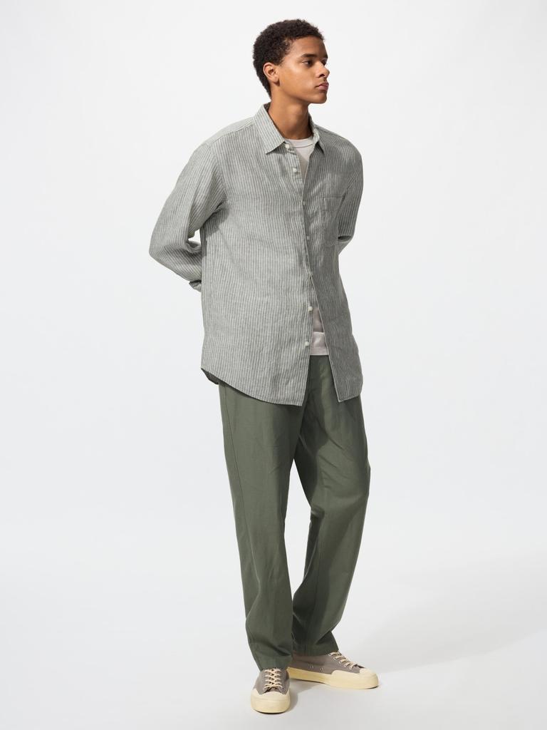 Uniqlo Japan Linen Blend Easy Pants