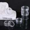 Transparent Jewelry Storage Box Portable Small Round Jars Empty Cosmetics Empty Bottle  Women