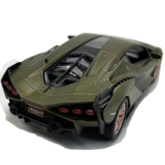 1:40 Lamborghini Sian Green KINSMART Pullback Diecast Model Car