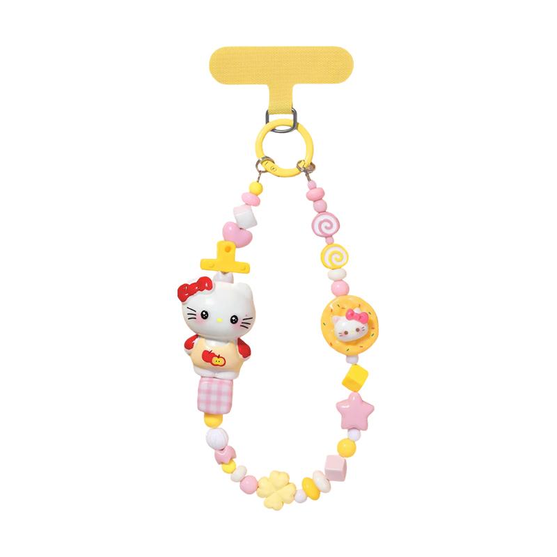 

Hello Kitty Phone Anti Lost Lanyard Bead Bracelet Hello Kitty Keychain Decor Cartoon Phone Chain Birthday Gift Backpack Pendent