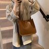 Premium bag fashionable and simple solid color tote tote bag versatile shoulder messenger women's bag