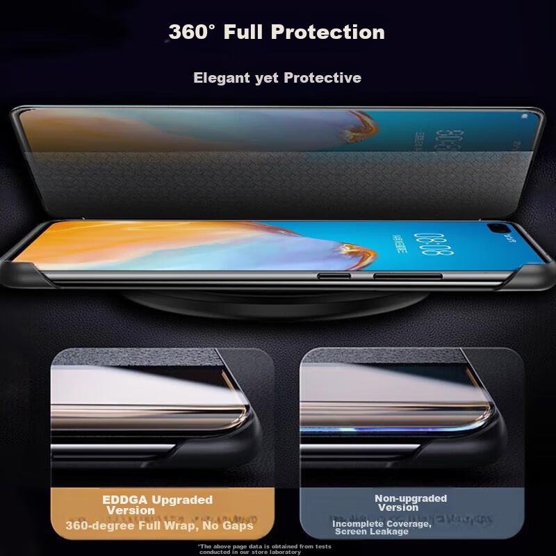 Phone Case for Huawei Mate30 Pro And Mate30 Pro+, Smart View Window Sleep/Wake Full Protection Anti-Drop Leather Cover, Hands-Free Answering