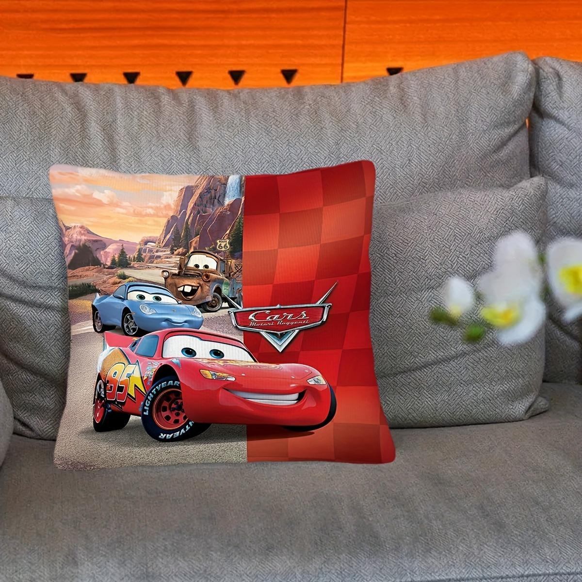 

Light Up Your Space with Cars-Themed Cartoon Pillowcase! Sofa cushion cover, bedroom room home decoration 16x16Inch