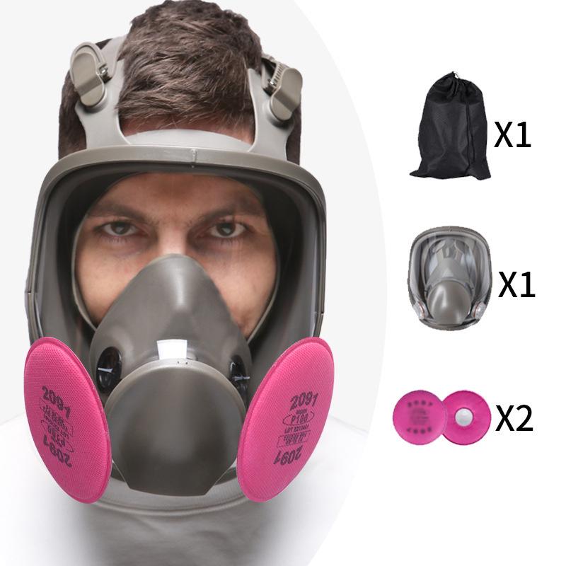 6800 Stijl Beschermend Gasmasker voor Spuitverf, Pesticiden, Chemicaliën, Decoratie en Formaldehyde