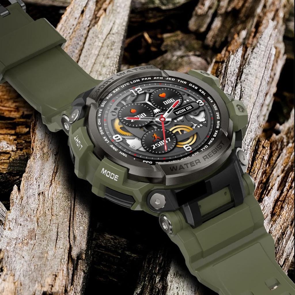 Rainbuvvy LC16 Bluetooth Call Έξυπνο ρολόι 1,32 ιντσών TFT LCD Οθόνη καρδιακού παλμού IP68 Αδιάβροχο αθλητικό ρολόι Android πολύγλωσσο