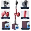 Magnetic Table Base with Dial and Lever Indicator, Universal Bracket Clamp, and Fine Adjustment Rod Accessories