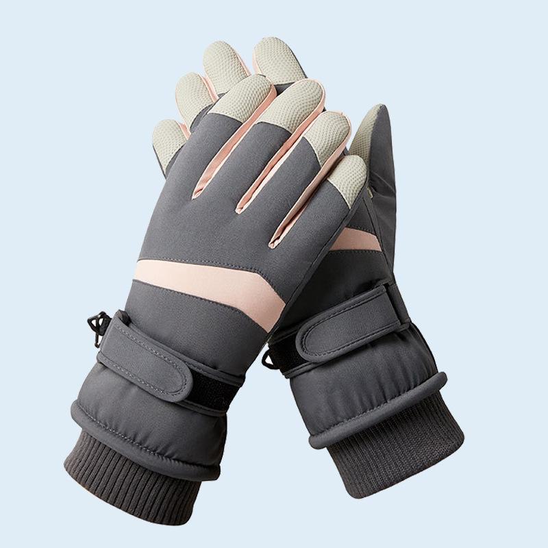 Vodotěsné dotykové cyklistické a lyžařské rukavice, větruodolné a teplé na podzim a zimu