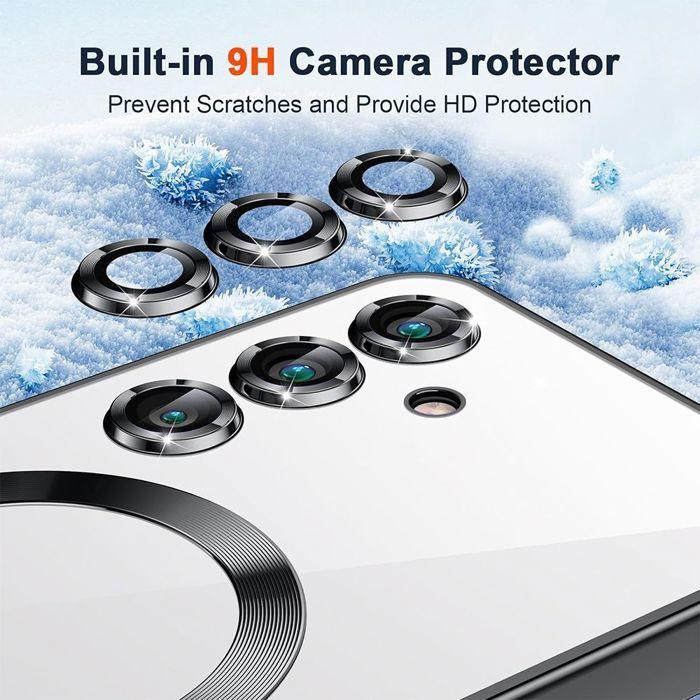 Coque de Protection - BOOLING - Samsung Galaxy A07 - avec Cercle Magnétique Film Caméra - Noir