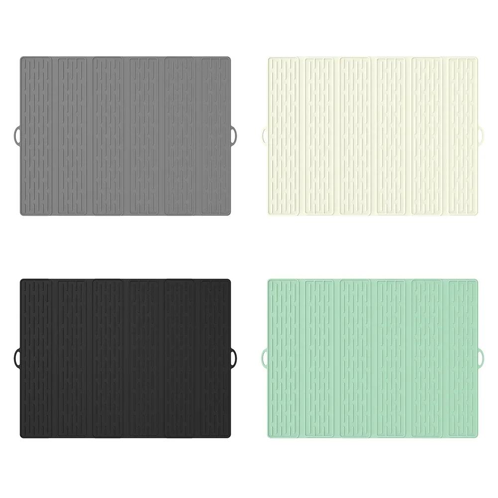 Heat Resistant Silicone Drain Pad Unique Design for Efficient Water Drainage Convenient and Foldable for Easy Storage