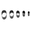 5Pcs Hollow Leather Punch Die Set Steel Oval Hole Punch For Handmade DIY Leather Craft