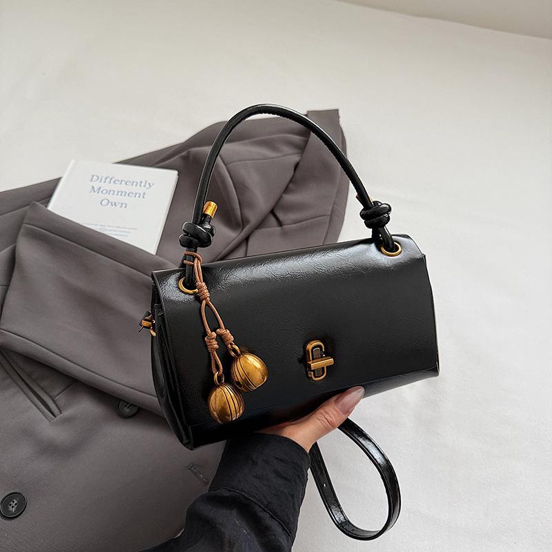 Hochwertige Nischentasche Damen Retro Herbst neu einfache Umhängetasche tragbare kleine quadratische Tasche