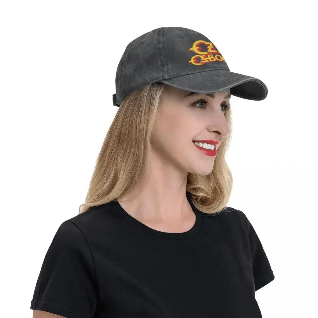 Ozzy Osbourne Denim Baseballkeps Popband Unisex Logotyp Truckerhatt Sommar Mode Rock Justerbar Baseballkepsar