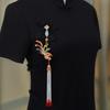Ancient Style Waist Jade Ornament Waist Pendant Chinese Hanfu Cheongsam Hanging Tassel Waist Chain Pendants Dress Waist Decor