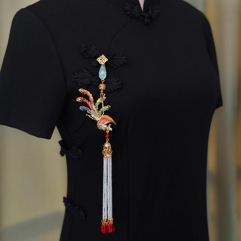 Ancient Style Waist Jade Ornament Waist Pendant Chinese Hanfu Cheongsam Hanging Tassel Waist Chain Pendants Dress Waist Decor