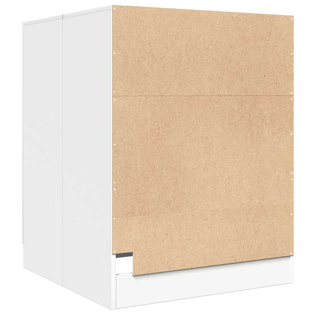 Washing Machine Cabinet White 28 X 28.1 X 36 In (71 X 71.5 X 91.5 Cm)