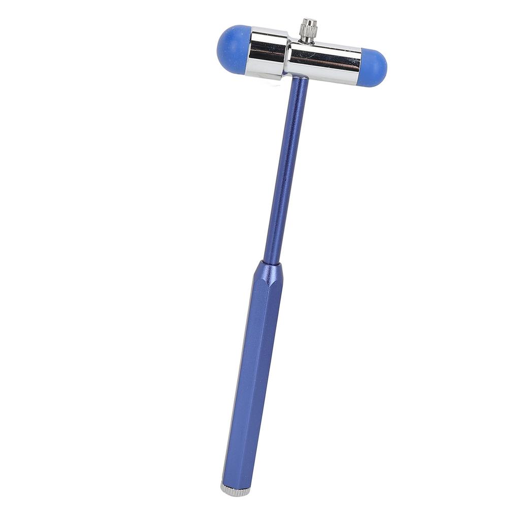 Reflex Hammer Aluminum Alloy Tromner Neurological Reflex Hammer with Humanized Handle Blue
