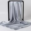 Women's Silky European Satin Silk Scarf Shawl - Large 90x90cm, Plain Color, Square Headscarf