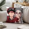 Anime Cool GgokurakugaiS Pillow Case Pattern Printed Pillowcase For Living Room Sofa Cushion Cover  Bedroom Decor