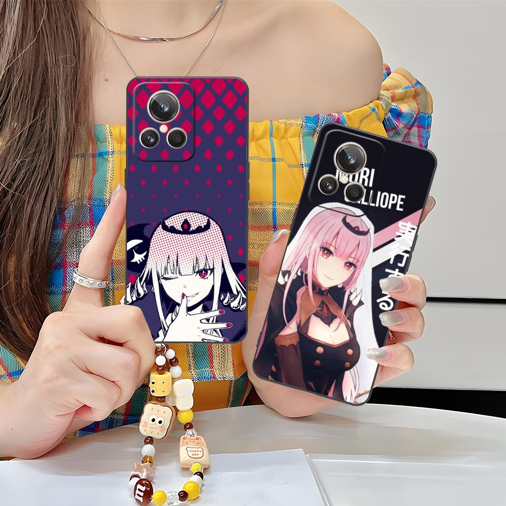 Holo Mori Calliope Matte TPU Mobile Phone Case for Realme GT 8 Neo Pro C75 73 71 C67 65 C55 53 C35 31 C20 15 Colorful Cover