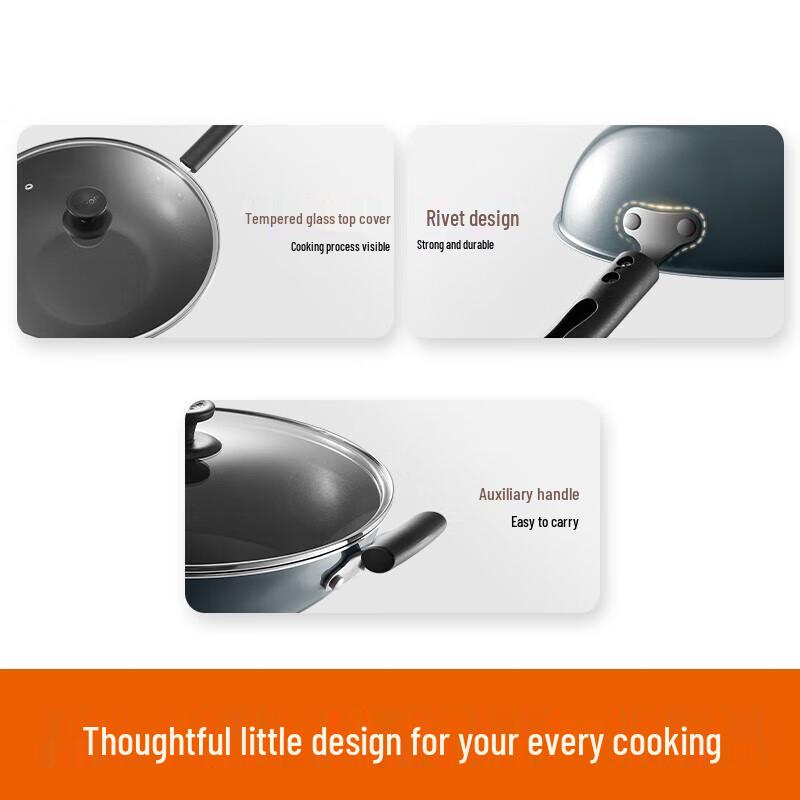 SUPOR 34cm Aluminum Alloy Non-stick Wok