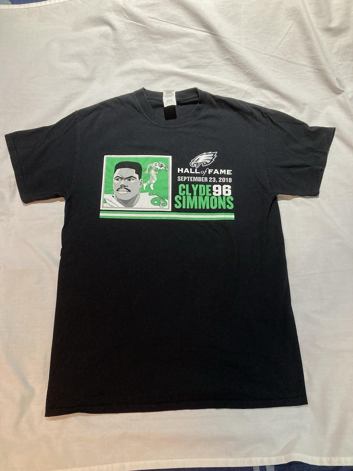 Clyde Simmons T-shirt, Hall Of Fame 2018, Men’s Size Large Unisex T-Shirt L