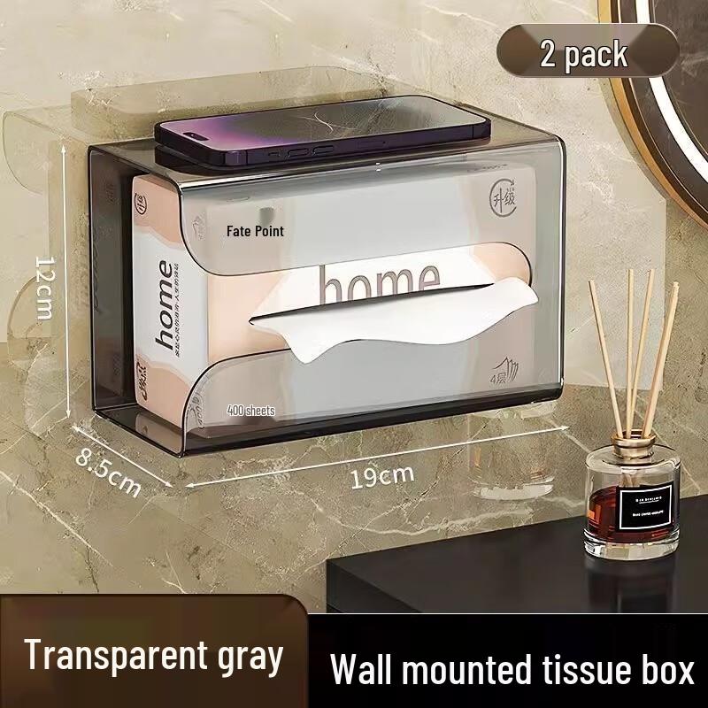 Ally Bathroom Tissue Box and Storage Shelf