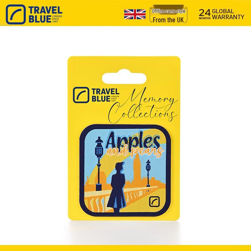 Travel Blue British Happy Hour Embroidered Patch