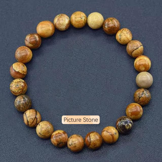 Beaded bracelet powder crystal garnet natural stone tiger's eye stone bead string natural crystal bracelet design
