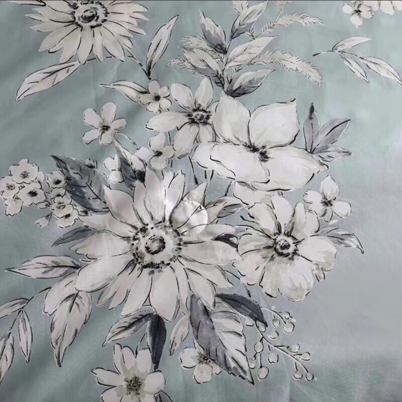 Shanshan Dream Flower Washed Seidengefühl Sommerkühlende Decke