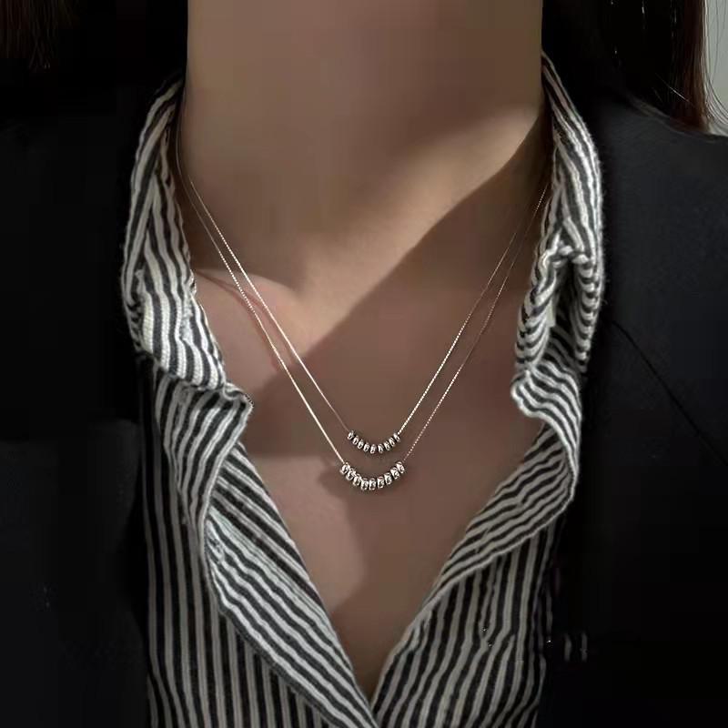 2022 Exquisite Small Bead Necklace - Versatile, High-End, Light Luxury Clavicle Chain for Women